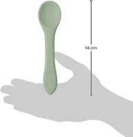 Colher em Silicone Infantil Super Macia e Flexível para Bebês a Partir de 6 Meses - Segura, Ergonômica e Livre de BPA - imagem 3