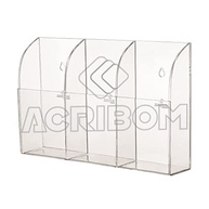 Suporte de Parede Triplo em Acrílico Transparente para Controles Remotos - Organize sua Sala com Estilo - imagem 5