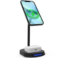 Carregador 2 em 1 iPhone 15: Wireless + Suporte - imagem 2