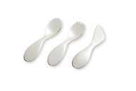 Conjunto Talher Infantil 3 Peças em Aço Inox - Seguro e Ergonômico para Crianças - imagem 1