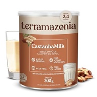 TERRAMAZONIA CastanhaMilk Leite em Pó Vegetal Feito de Castanha-do-Brasil - Bebida Vegetal de Castanha do Pará em Pó - Zero Lactose - Vegano - 300g - imagem 2