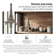 Miniatura Torre Eiffel 25 cm em Metal Dourado - Decoração Elegante e Romântica para Casa e Escritório - imagem 4
