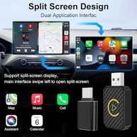 MTAKYA Adaptador CarPlay Wireless 2025: Transforme Seu Carro em um Centro de Entretenimento Inteligente - imagem 5