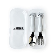 Conjunto de Pratos e Talheres de Viagem em Aço Inox 304 para Bebês e Crianças com Estojo Portátil - imagem 1