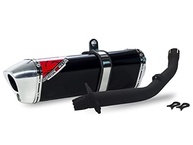 Escape Coyote TRS 2 WAY Alumínio para XRE 300: Potência e Estilo em Preto/Cromado - imagem 2