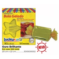 Embalagem Bolo Gelado Dourada: 100-500 Unidades - imagem 1