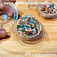 Embalagem Brigadeiro: 100 a 600 Unidades + Tampa - imagem 1
