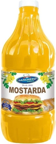 Mostarda Amarela Cremosa, 3kg, Embalagem Econômica para Lanchonetes - imagem 1