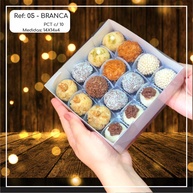 Embalagens para Doces: 10 Caixas Brancas com Visor - imagem 1