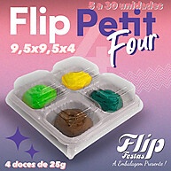 Embalagens para Doces: Kit 4 Unidades Petit Four - imagem 1
