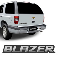 Emblema Blazer Traseiro: Adesivo Escovado 2009-2011 - imagem 1