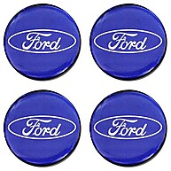 Emblema Calota Ford O Estradão: Azul Claro 48mm - imagem 1
