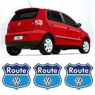 Emblemas Route Fox: Kit 3 Adesivos VW Originais - imagem 1