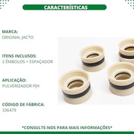 Cilindro Completo com Êmbolos e Espaçador para Pulverizador Costal Jacto PJH - Kit Original de Reposição - imagem 4