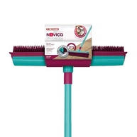 Vassoura Emborrachada com Cerdas de Silicone Noviça - Limpeza Eficiente e Sem Poeira, Ideal para Pets - imagem 2