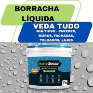 Borracha Líquida Manta Impermeável Premium Euro Decor 12KG Tinta Emborrachada Flexível (Aluminium) - imagem 3