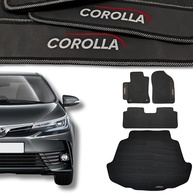 Kit Tapetes Internos e Porta Malas Premium Emborrachado para Corolla 2018-2019 - Impermeável e Durável - imagem 1