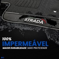 Jogo de Tapetes Emborrachado Strada Cabine Dupla 2020-2024 - Durabilidade e Estilo - imagem 4