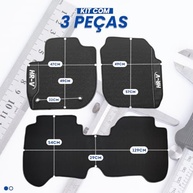 Jogo de Tapetes Emborrachados Premium para Honda HR-V 2015-2018 - 3 Peças Impermeáveis - imagem 3