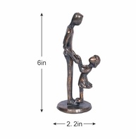 Presente de Estátua Pai e Filha - Lembrança Emocionante para Dia dos Pais, Aniversário ou Presente Especial - imagem 4