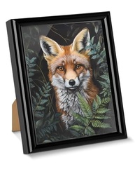 Aesthetic Fox Wall Art Decor - Pintura Emoldurada Dark Academia com Tema Botânico para Decoração de Casa - imagem 4