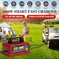Carregador Universal 48V 1000W 15A: Potência e Segurança para Carrinhos de Golfe, Empilhadeiras e Mais! - imagem 3