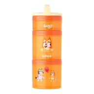 Conjunto de Recipientes Empilháveis Bluey - 3 Copos para Lanches Escolares e Viagens - imagem 1