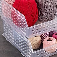 Cestinhas Plasútil: Organize com 6 Peças Empilháveis! - imagem 2