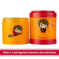 Conjunto de Recipientes Empilháveis Whiskware Harry Potter - 3 Copos com Licença Oficial para Escola e Viagem - imagem 5