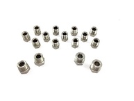 Kit Completo 16 Peças Inox Stop Shop: Encaixe Linha de Freio Universal 1/10.2 cm Flare Invertido - imagem 2