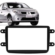 Moldura 2Din Fiamon para Renault Duster, Sandero, Logan, Kwid e Captur - Preta | Encaixe Perfeito - imagem 2