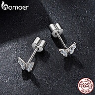 Brincos Bamoer 925 com Moissanite Borboleta – Elegância que Encanta - imagem 2