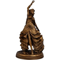 Estátua Cigana Dançando em Cobre Antigo - Decoração Cultural e Encantadora - imagem 2