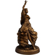 Estátua Cigana Dançando em Cobre Antigo - Decoração Cultural e Encantadora - imagem 3