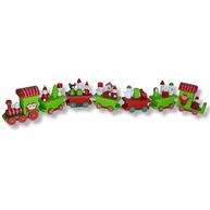 Enfeite de Natal Trem de Madeira 40cm - Decoração Rústica e Encantadora para sua Árvore - imagem 2