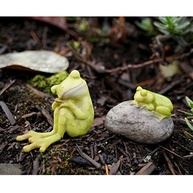Top Collection Estátua Miniatura de Fada com Sapo - Decoração Encantadora para Jardim e Terrário - imagem 3