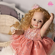 Boneca Reborn Cachos Dourados: Realismo e Encanto! - imagem 2