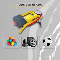 Bomba de Ar Portátil com Pedal: Encha Pneus de Bike, Bicicleta e Bolas Rapidamente! - imagem 4