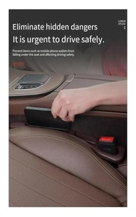 YUEMOL Enchimento de Assento de Carro: Segurança e Organização para Todos os Veículos (Preto - 1 Par) - imagem 5