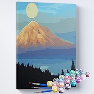 Kit Pintura Terapêutica - Encontro da Lua e Montanha | Atividade Relaxante e Estimulante - imagem 2