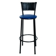 BANQUETA ALTA ENCOSTO ESTRUTURA REFORÇADA PARA COZINHA, BAR E ÁREA GOURMET - DESIGN MODERNO AZUL - imagem 3