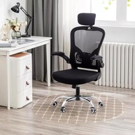 Cadeira Ergonômica de Escritório com Encosto em Malha Respirável - Preto - imagem 3