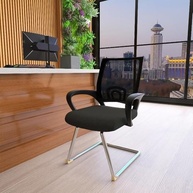 Kit com 2 Cadeiras de Escritório com Encosto em Tela Mesh e Base Fixa - Conforto e Estilo para seu Ambiente de Trabalho - imagem 3
