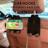 Gancho 2 em 1 para Encosto de Cabeça: Organize seu Carro com Estilo! - imagem 4