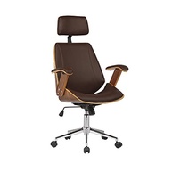 Cadeira Office Lisboa Marrom com Encosto Ergonômico Rivatti - imagem 2