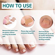 Rhian 100 Unidades – Adesivo para Fungos e Unhas Encravadas - imagem 1