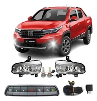 Kit Farol de Milha Super LED Branco para Fiat Strada Endurance (2020-2025) - imagem 1