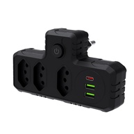 Régua de Energia Inteligente: 3 Tomadas + 3 USB (Tipo-C) - Carregamento Rápido e Seguro - imagem 1