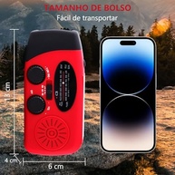 Rádio Solar com Manivela e Carregador de Emergência: Energia e Informação em Suas Mãos! - imagem 3