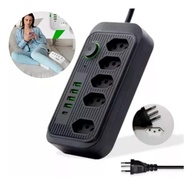 Régua de Energia Premium: 5 Tomadas + 4 USB + 1 Tipo-C | Carregamento Rápido e Seguro - imagem 3